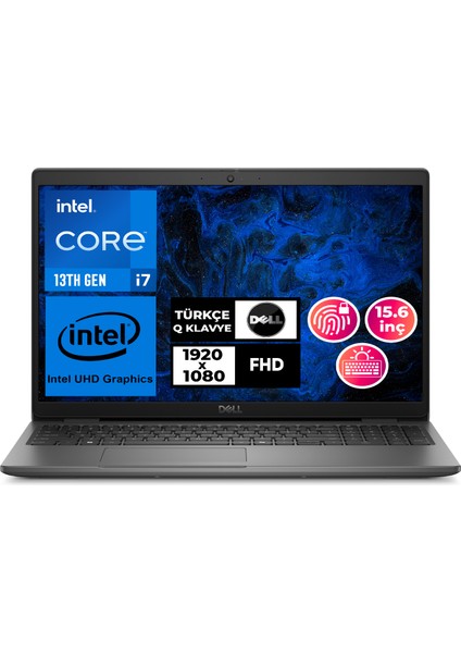 Latitude 3550 I7-1355U 8gb 512GB SSD 15.6" Fhd Ubuntu Taşınabilir Bilgisayar N010L355015U 001
