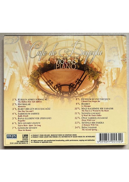 Cafe Beyoğlu – Taxim Trio Violins Piano CD fiyatları