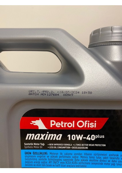 Maxima 10W-40 5litre Motor Yağı (2024 Üretim)