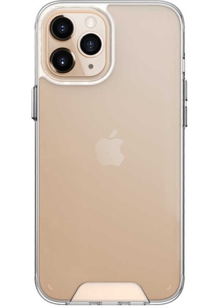 Apple iPhone 14 Pro Max - Kılıf Şeffaf Sert Koruyucu Gard Silikon - Şeffaf