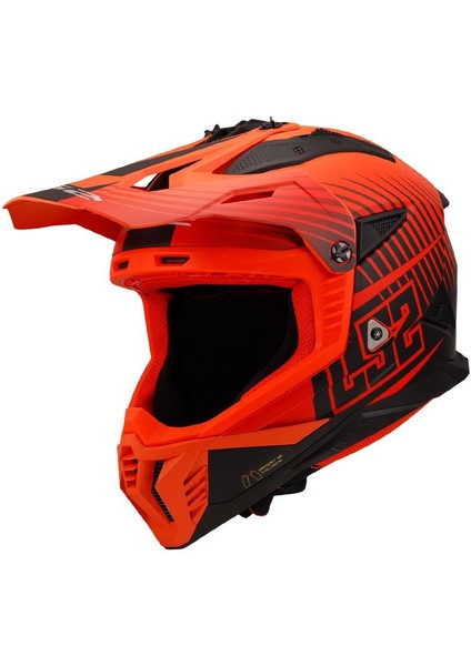 Fast 2 Duck Turuncu-Kırmızı Kask