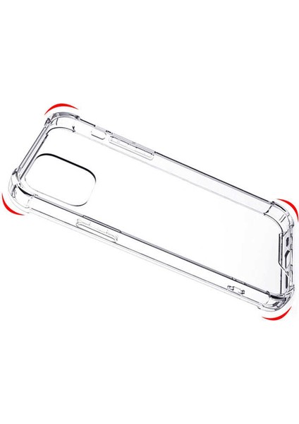 Apple iPhone 14 Plus - Kılıf Kenar Köşe Korumalı Nitro Anti Shock Silikon - Şeffaf