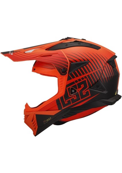 Fast 2 Duck Turuncu-Kırmızı Kask