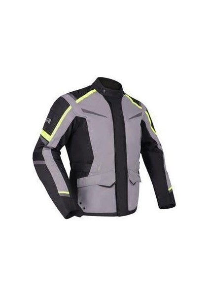 Rıcha Tundra Motosiklet Su Geçirmez Korumalı Mont Gri Fluo Sarı fiyatları