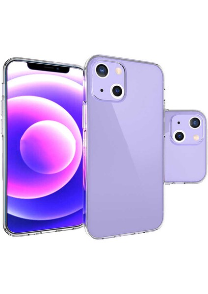 Apple iPhone 14 Plus - Kılıf Şeffaf Soft Slim Fitt Süper Silikon Kapak - Şeffaf
