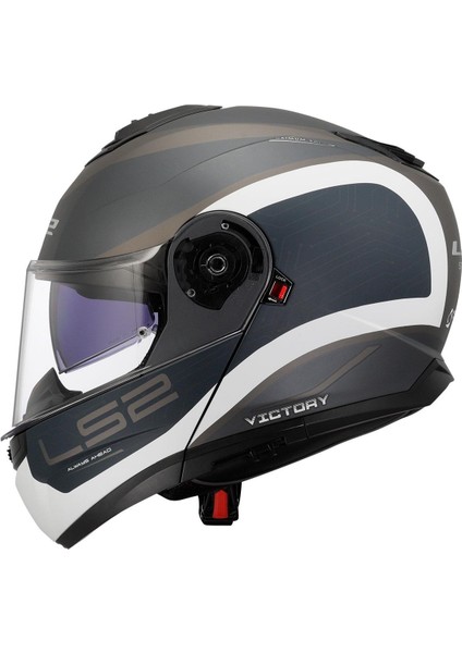 Strobe 2 Vıctory Mat Gri-Mavi-Kum Kask