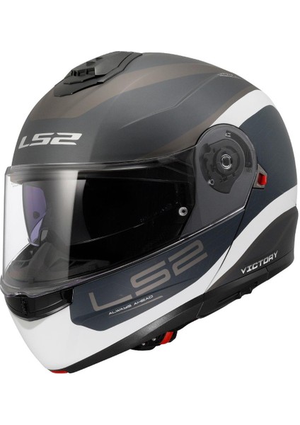 Strobe 2 Vıctory Mat Gri-Mavi-Kum Kask