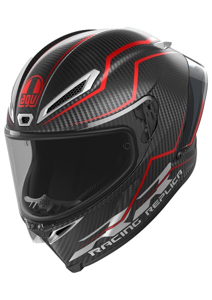 Kask/pısta Gp Rr E2206 Dot Mplk Performante Carbon Blk Red
