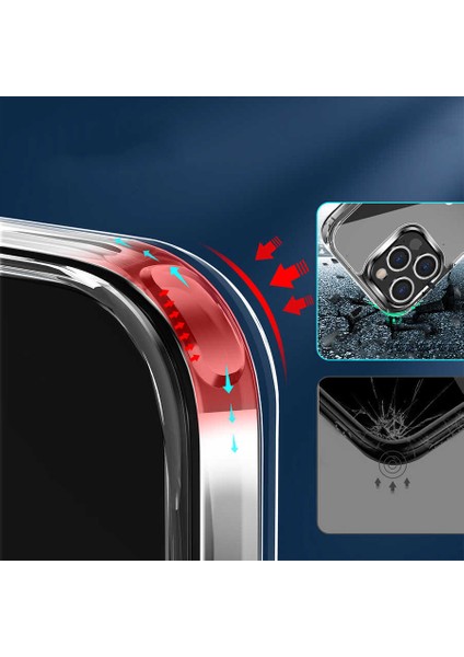 Apple iPhone 13 Pro Max - Kılıf Standlı Şeffaf Silikon L-Stand Kapak - Şeffaf fırsatları