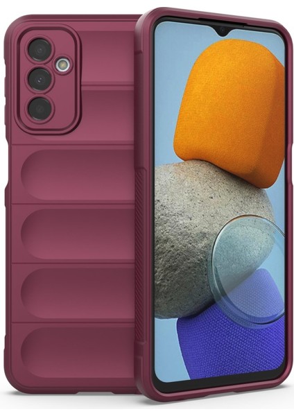 Samsung Galaxy M23 Kılıf Elde Tutma Kolaylıkla Kaydırmaz Kenar Line Dizayn Optietnik Kapak