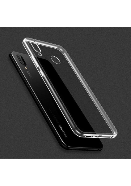 Huawei Y7 Prime 2019 - Kılıf Şeffaf Soft Slim Fitt Süper Silikon Kapak - Şeffaf