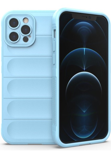 Apple iPhone 12 Pro Kılıf Elde Tutma Kolaylıkla Kaydırmaz Kenar Line Dizayn Optietnik Kapak