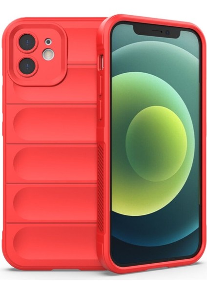 Apple iPhone 12 Kılıf Elde Tutma Kolaylıkla Kaydırmaz Kenar Line Dizayn Optietnik Kapak