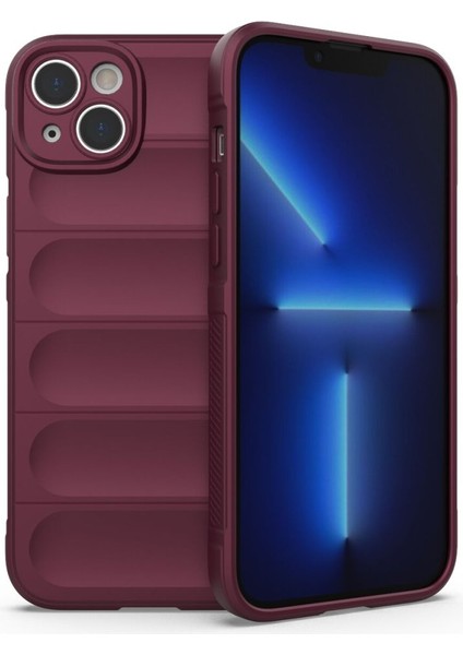 Apple iPhone 15 Kılıf Elde Tutma Kolaylıkla Kaydırmaz Kenar Line Dizayn Optietnik Kapak