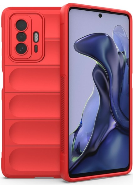 Xiaomi Mi 11T Kılıf Elde Tutma Kolaylıkla Kaydırmaz Kenar Line Dizayn Optietnik Kapak
