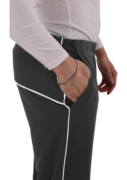 Erkek Biyeli Antrasit Eşofman Altı (Büyük Beden Seçeneğiyle) modelleri