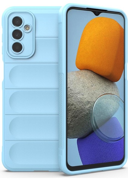 Samsung Galaxy M23 Kılıf Elde Tutma Kolaylıkla Kaydırmaz Kenar Line Dizayn Optietnik Kapak