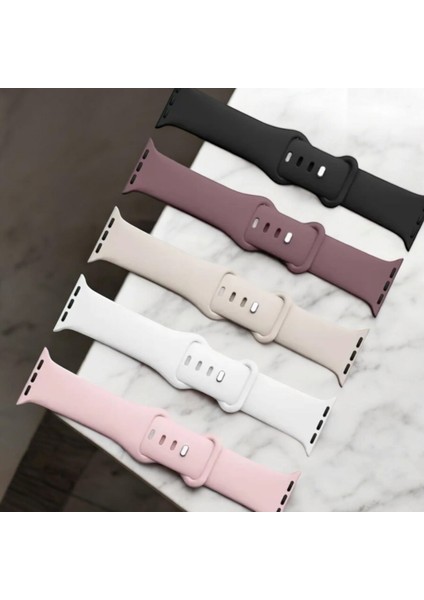Düz Renkli Silikon Akıllı Saat Kordonu