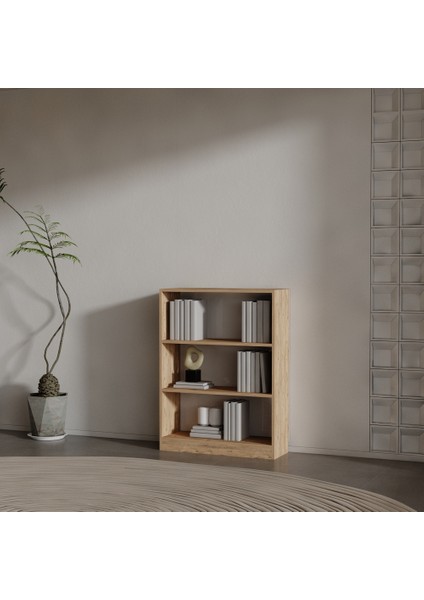 Lucca Suntalam Kitaplık ( 106 x 80 x 28 ) Atlantik Çam ( Mat )