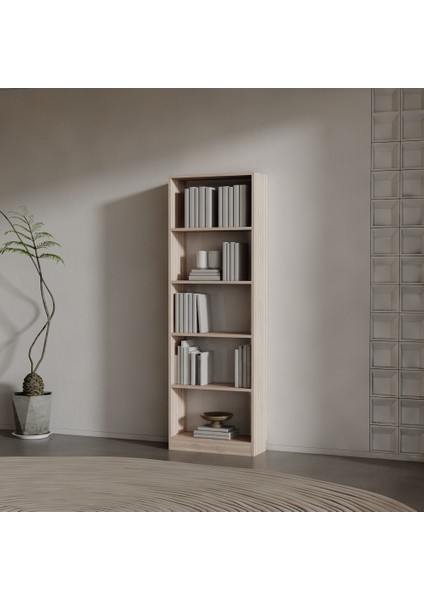 And Suntalam Kitaplık ( 180 x 60 x 24 ) Sacramento ( Mat )