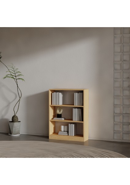 Lucca Suntalam Kitaplık ( 106 x 80 x 28 ) Bambu ( Mat )