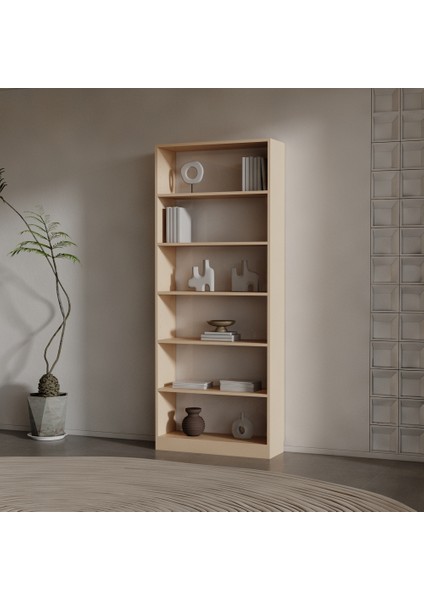 Eby Suntalam Kitaplık ( 200 x 80 x 28 ) Cappicino