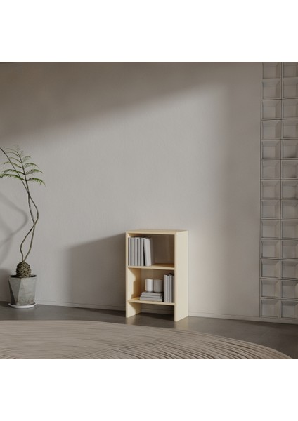 Pulse Suntalam Kitaplık ( 80 x 50 x 30 ) Krem ( Mat )
