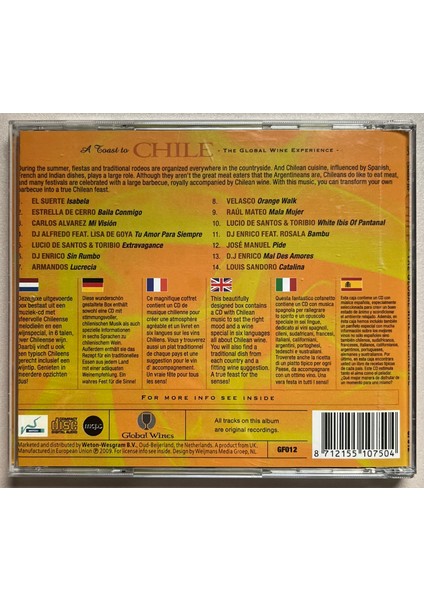 A Toast To Chile The Global Wine Experience CD