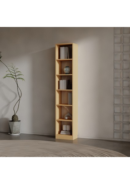 Inforno Suntalam Kitaplık ( 200 x 40 x 28 ) Bambu ( Parlak )