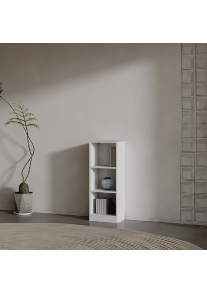 Cool Suntalam Kitaplık ( 106 x 40 x 28 ) Beyaz ( Parlak )