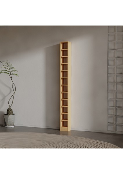 Dolphın Suntalam Kitaplık ( 200 x 20 x 17 ) Bambu ( Parlak )