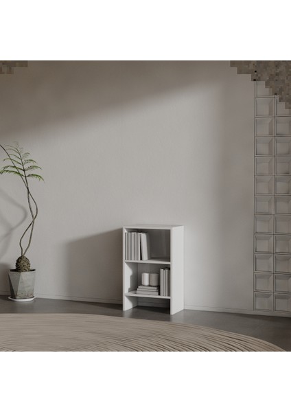 Pulse Suntalam Kitaplık ( 80 x 50 x 30 ) Beyaz ( Mat )