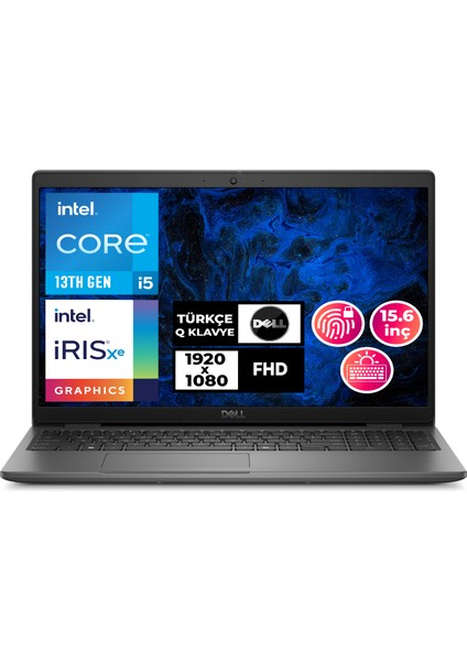 Latitude 3550 I5-1335U 32GB 512GB SSD 15.6" Fhd Ubuntu Taşınabilir Bilgisayar N006L355015U 002