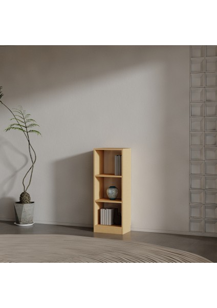 Cool Suntalam Kitaplık ( 106 x 40 x 28 ) Bambu ( Parlak )
