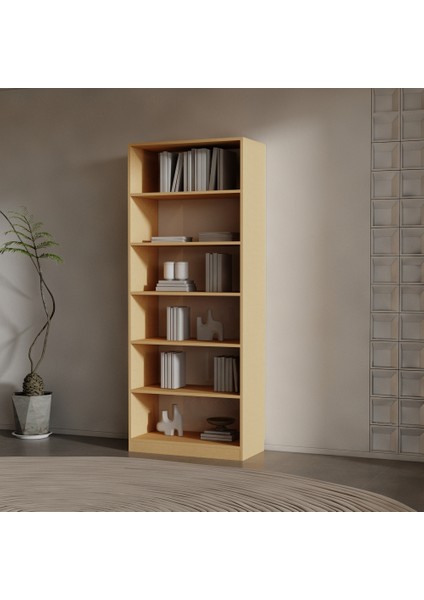 Roni Suntalam Kitaplık ( 200 x 80 x 40 ) Bambu ( Mat )