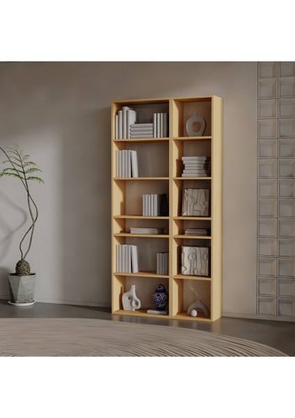 Aro Suntalam Kitaplık ( 200 x 100 x 37 ) Bambu ( Mat )