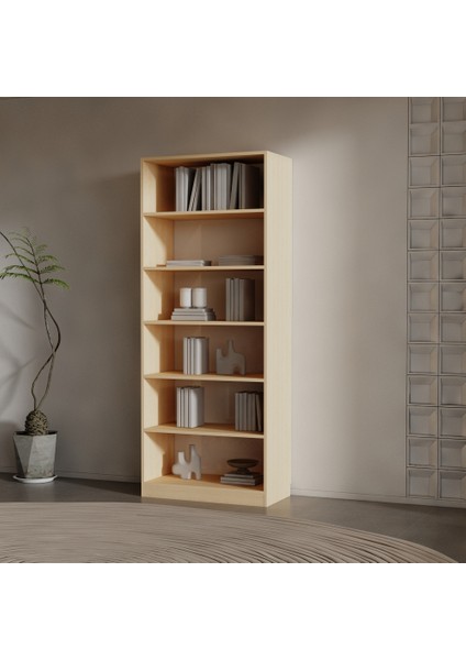 Roni Suntalam Kitaplık ( 200 x 80 x 40 ) Akçaağaç ( Mat )