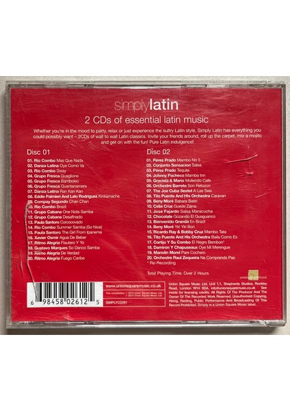 Simply Latin Çift CD