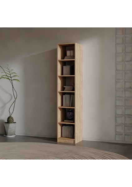Tosco Suntalam Kitaplık ( 200 x 40 x 40 ) Atlantik Çam ( Mat )