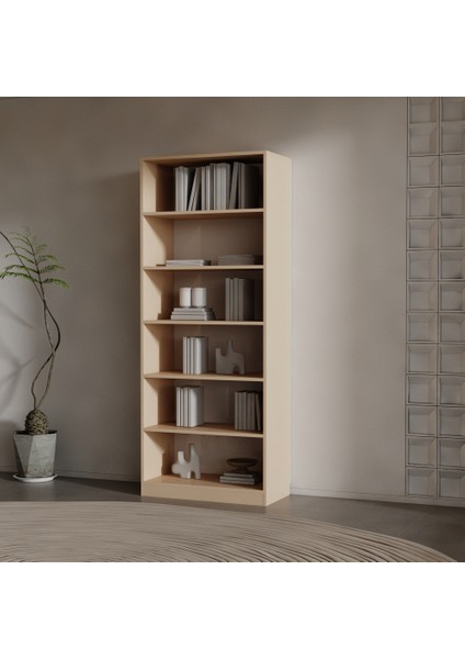 Roni Suntalam Kitaplık ( 200 x 80 x 40 ) Cappicino