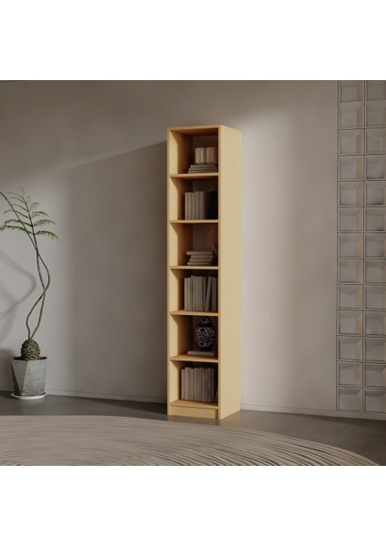 Tosco Suntalam Kitaplık ( 200 x 40 x 40 ) Bambu ( Mat )