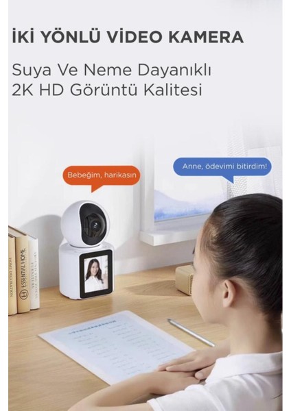 Cmr-11 360° Akıllı Güvenlik ve Bebek Kamerası - 5mp Hd Görüntü Gece Görüşü İki Yönlü Ses