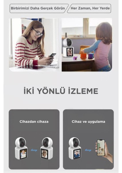 Cmr-11 360° Akıllı Güvenlik ve Bebek Kamerası - 5mp Hd Görüntü Gece Görüşü İki Yönlü Ses