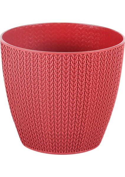 Sümela Örgü Saksı 5 Litre Kendinden Tabaklı Bitki Çiçek Saksısı