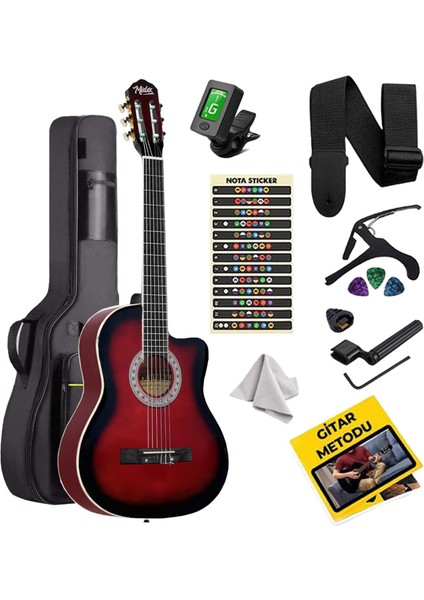 MGX-100RD-BAG Üst Seviye Klasik Gitar 4/4 Sap Ayarlı