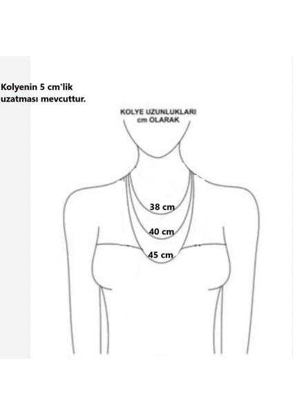 Su Yolu Italyan Zincirli 3'lü Çelik Kolye