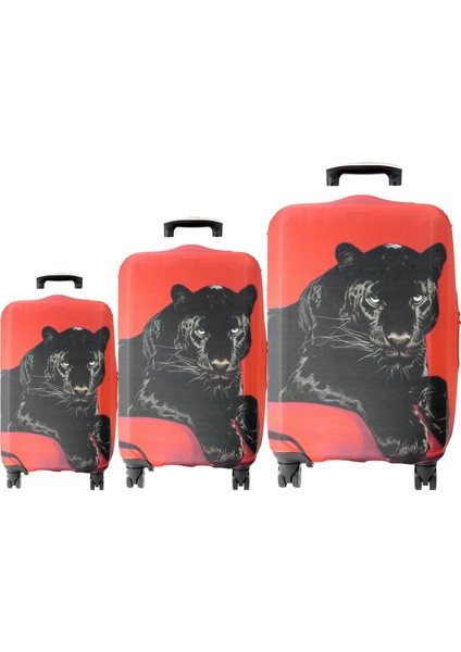 128 Jaguar 2 Valiz / Bavul Büyük, Orta, Kabin Boy Kılıf Seti - 128 Jaguar 2