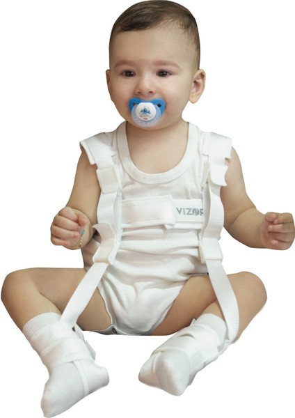 Pavlik Bandajı Çocuk Için Hasta Kullanımına Uygun Kaliteli Kumaş Malzeme / L Beden CODE-1007