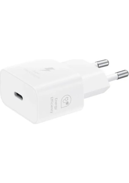 Galaxy A35 Uyumlu 25W EP-T2510N Süper Hızlı Şarj Adaptörü - Beyaz