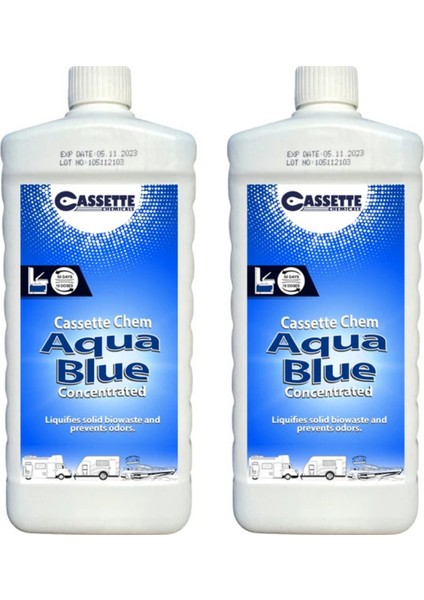 Tuvalet Kimyasalı Atık Parçalayıcı ve Koku Giderici 2'li Set Yatek Karavan Tekne